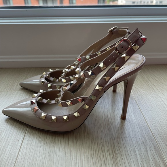 Valentino Rockstud ankle strap Pump 100mm - Picture 2 of 4